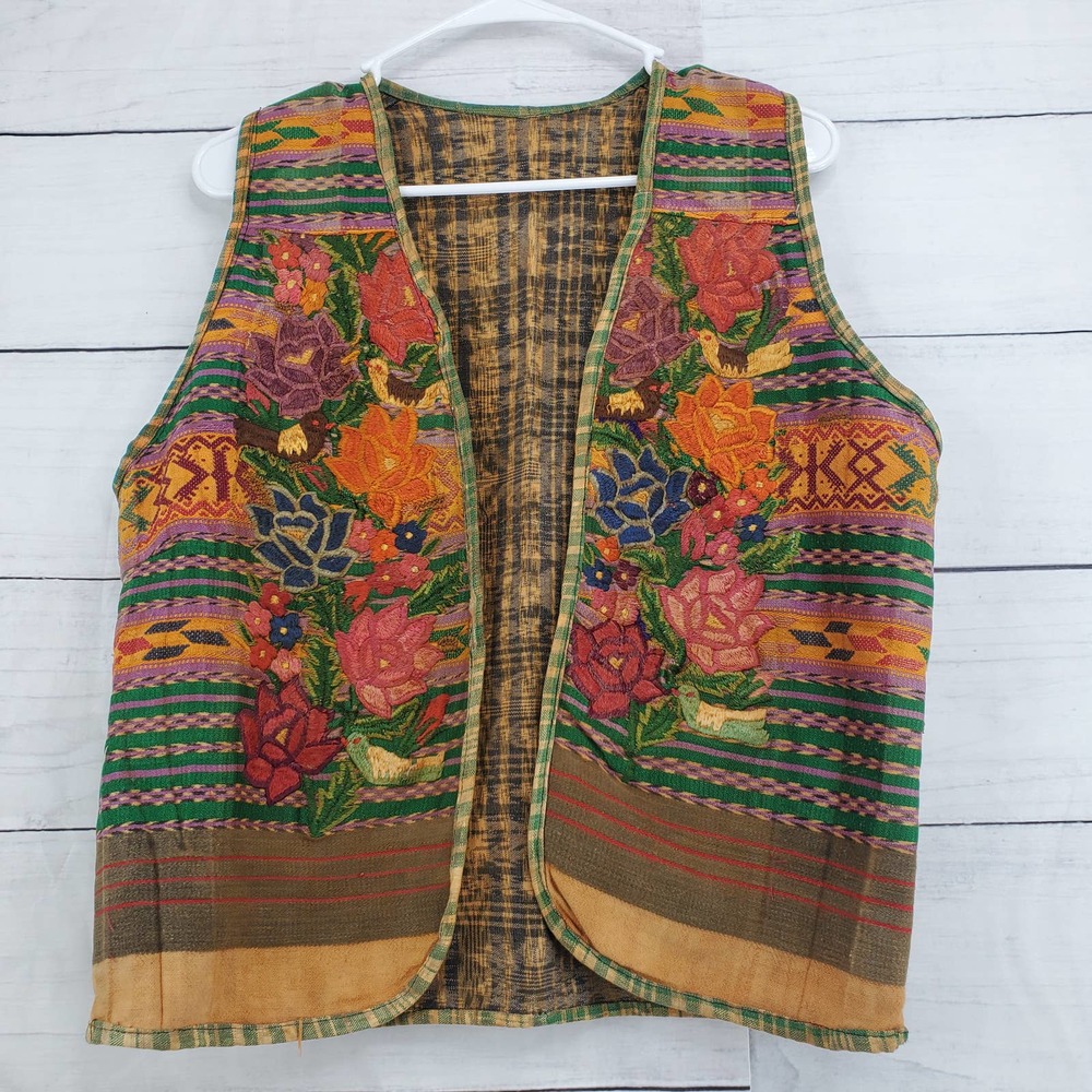 Ethnic Floral Embroidered Vest